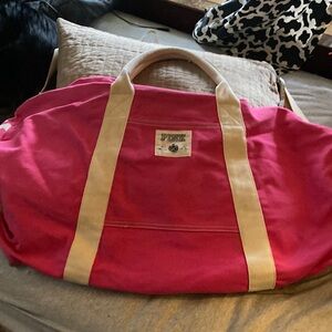 Pink Victoria’s Secret extra large duffle bag tote nice